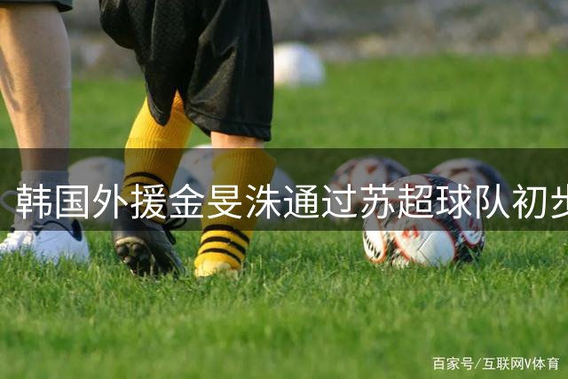 韩国外援金旻洙通过苏超球队初步体检